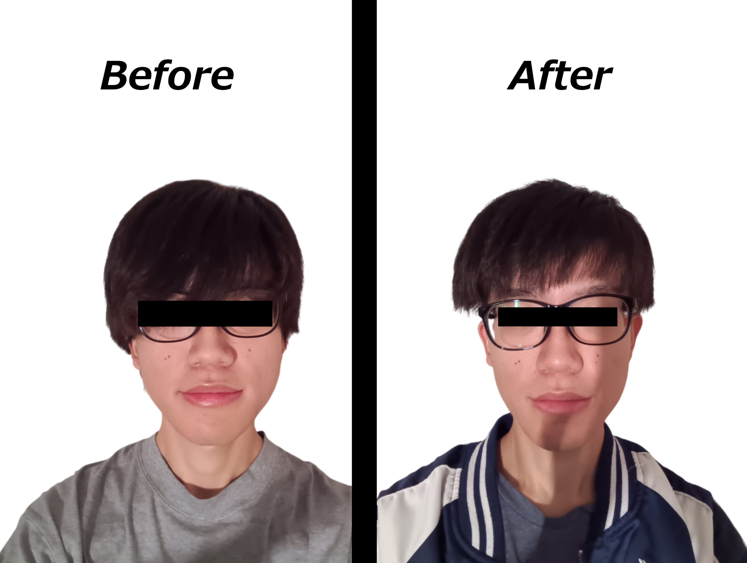 カット後の仕上がり